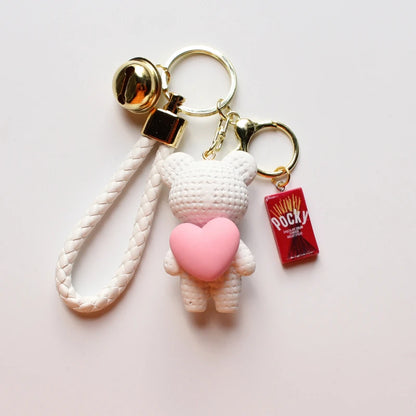 Heart Bear Trinket Key Chain