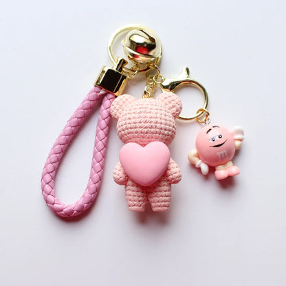 Heart Bear Trinket Key Chain