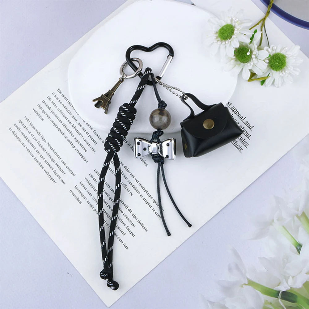 Rope Leather Vintage Bag Bow