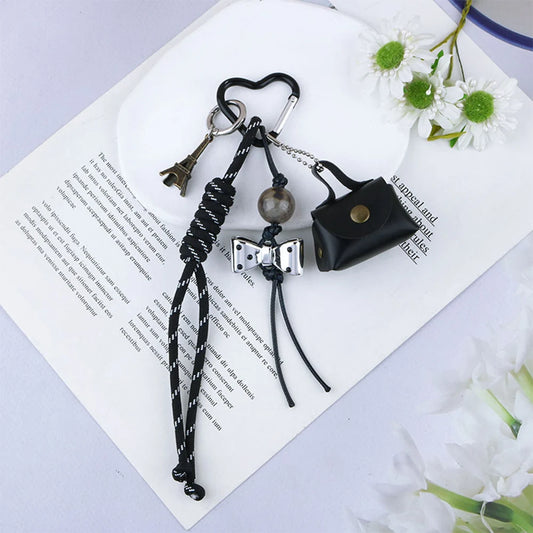 Rope Leather Vintage Bag Bow