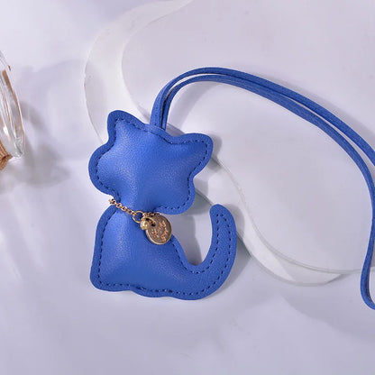 Leather Cat Bag Charm