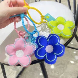 Stuffed Flower Key Chain