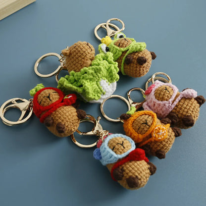 Knitted Capybara Dolls