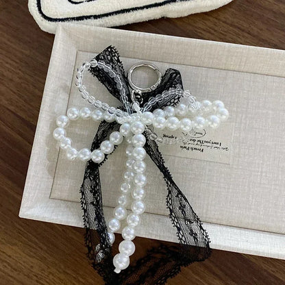 Lace Ribbon Pearls