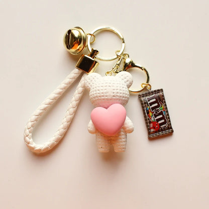 Heart Bear Trinket Key Chain