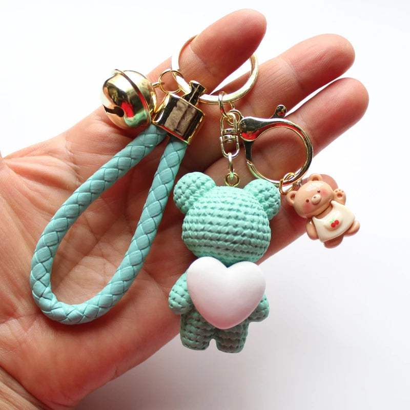 Heart Bear Trinket Key Chain