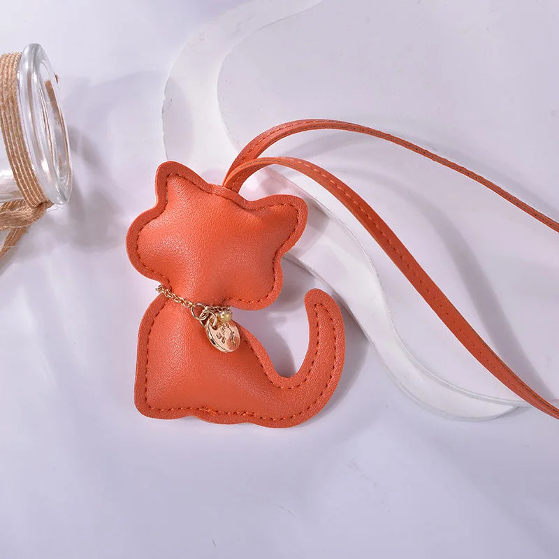 Leather Cat Bag Charm