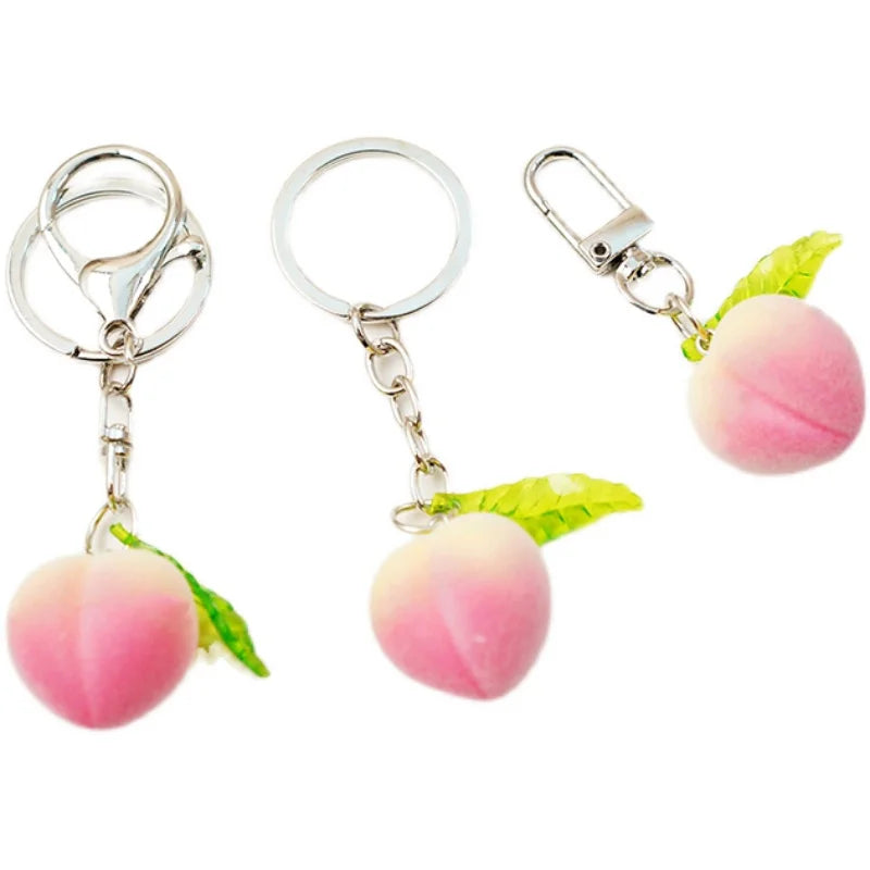 Peach Key Chain Charm