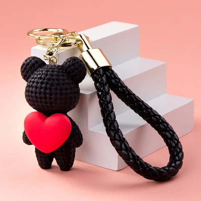 Heart Bear Trinket Key Chain