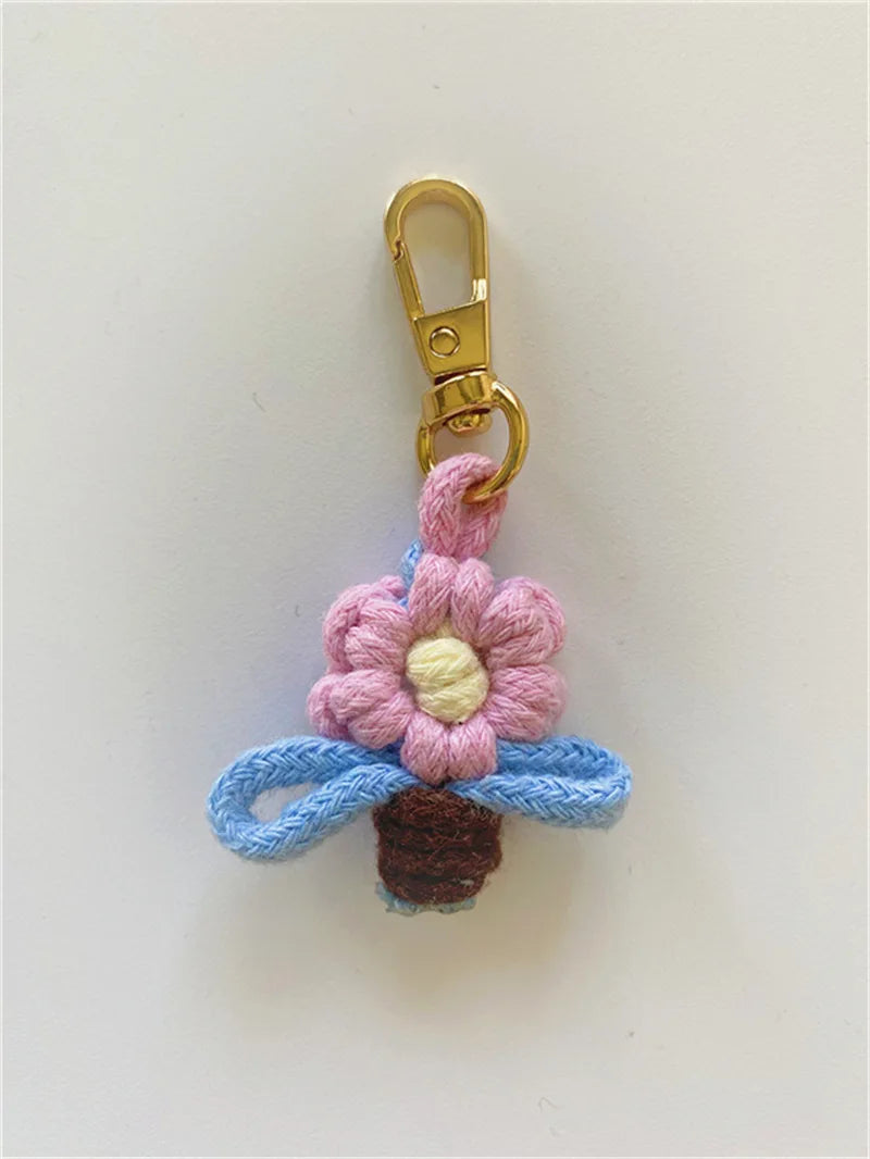 Crochet Pearl Grape Charm